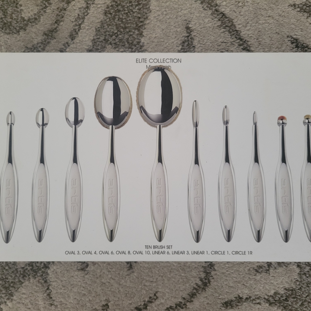 Artis Elite Collection Silver Makeup Brush Set